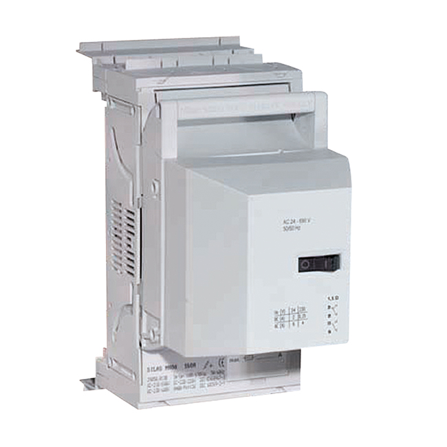 NH-Reiter-Sicherungs-Lasttrenner 690 V AC für 40/12 mm Schienensysteme, Einbautiefe 70 mm, Steckkontaktierung